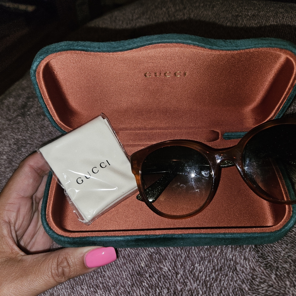 Gucci Brown Sunglasses with Gradient Lens